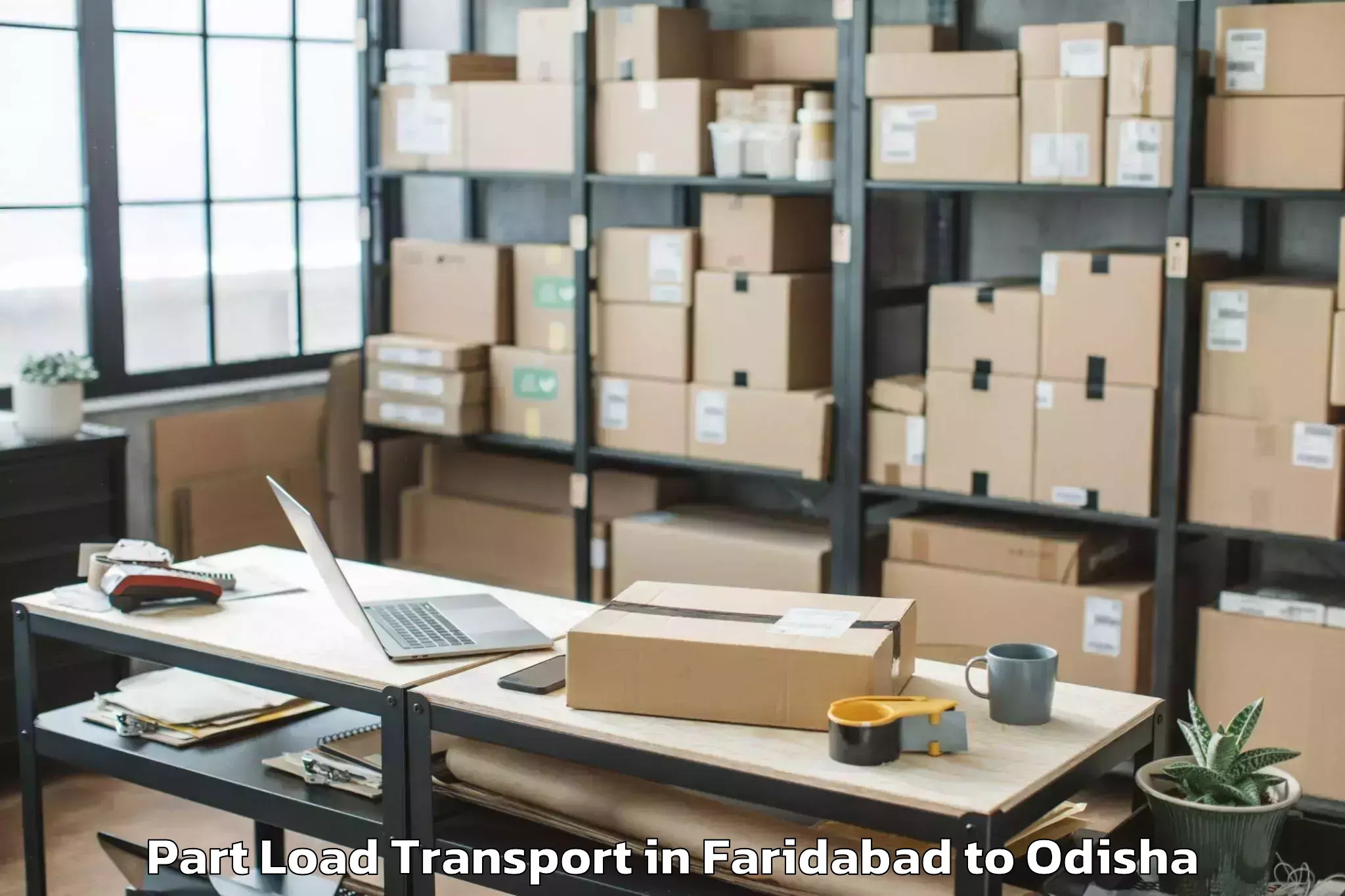 Efficient Faridabad to Angul Part Load Transport